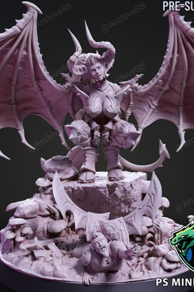 女恶魔(Demonic Valkyrie) 3D打印图纸